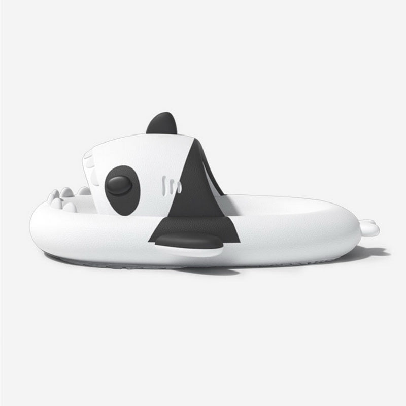 Panda Edition Shark Slides: Playful Comfort, Non-Slip, Quick-Dry, Ultra-Soft Cushioning