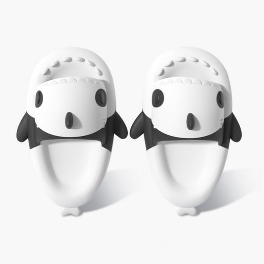 Panda Edition Shark Slides: Playful Comfort, Non-Slip, Quick-Dry, Ultra-Soft Cushioning