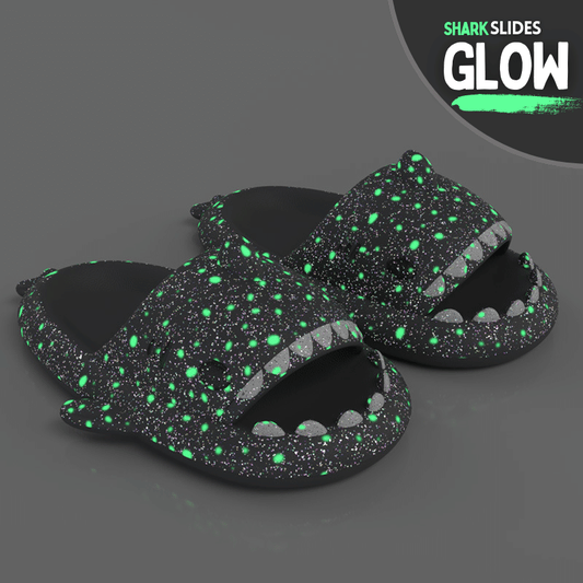 Glow-in-the-Dark Shark Slides: Limited Edition, Comfortable, Fun, and Durable Footwear